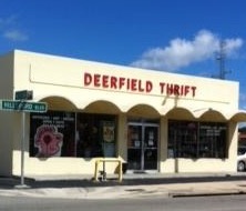 Deerfield Thrift Front Corner CROP St Sign 